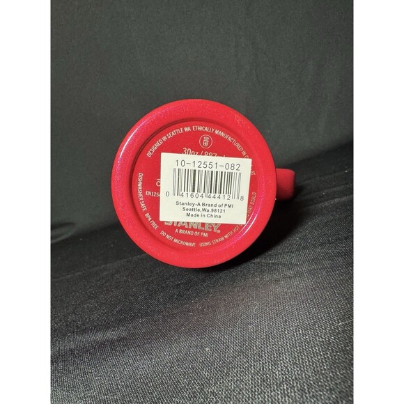STANLEY 30 Oz RED DELICIOUS Elf Stainless Steel Quencher H2.0 FlowState Tumbler - Picture 6 of 9